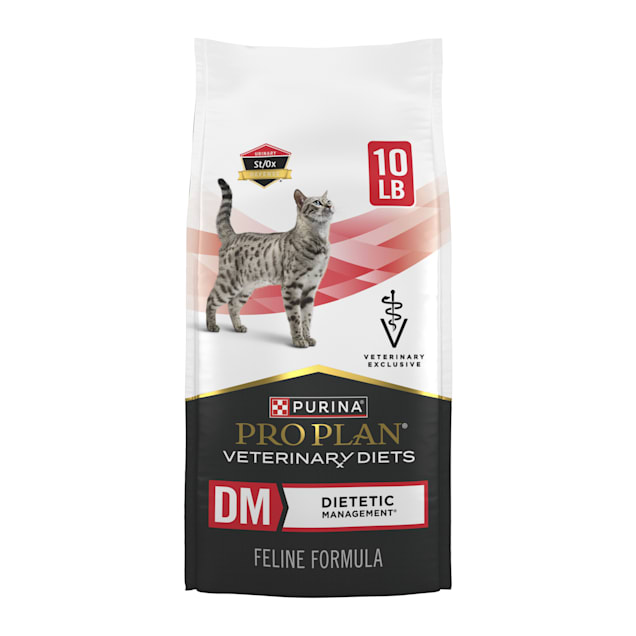 Purina Pro Plan Veterinary Diets DM Dietetic Management Feline Formula Dry Cat Food, 10 lbs. - Carousel image #1