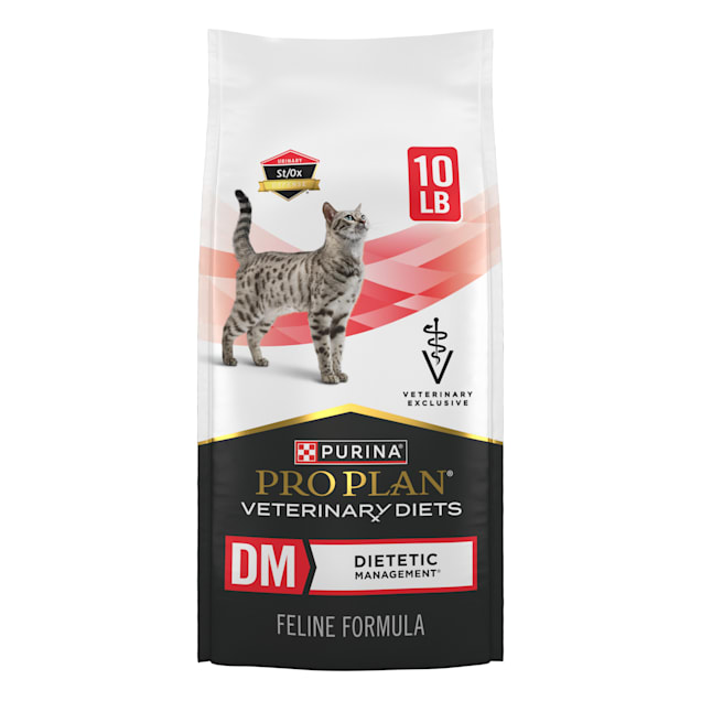 Purina Pro Plan Veterinary Diets DM Dietetic Management Feline Formula Dry Cat Food 10 lbs