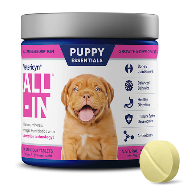 Vetericyn ALL IN Puppy Essentials Life Stage Dog Supplement Count of 90