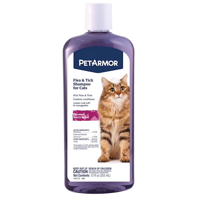 PetArmor Coconut Berry Scent Flea and Tick Shampoo for Cats, 12 fl. oz. - Carousel image #1