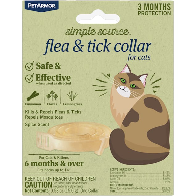 PeArmor Simple Source Flea and Tick Collar for Cats - Carousel image #1