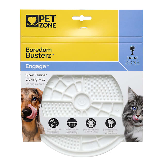 Boredom Busterz White Engage Licking Mat for Pets