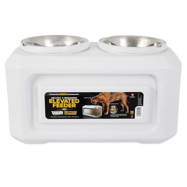 Gamma Elevated Storage Feeder Dog Bowl 12 Cups Petco