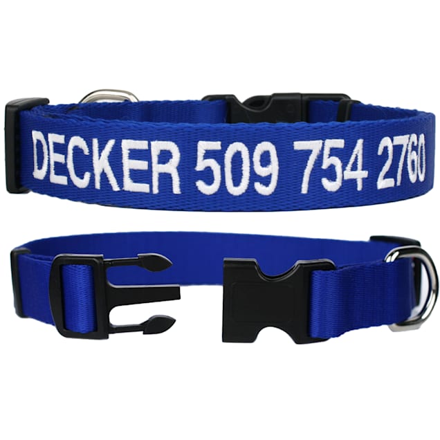 Collar with name and phone number discount