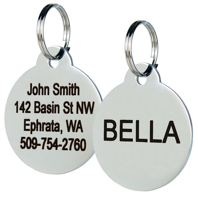 Stainless Steel Pet ID Tags Various Shapes Front and Back Engraving