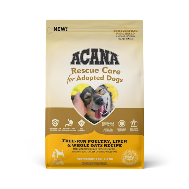 ACANA Rescue Care For Adopted Dogs FreeRun Poultry, Liver & Whole Oats