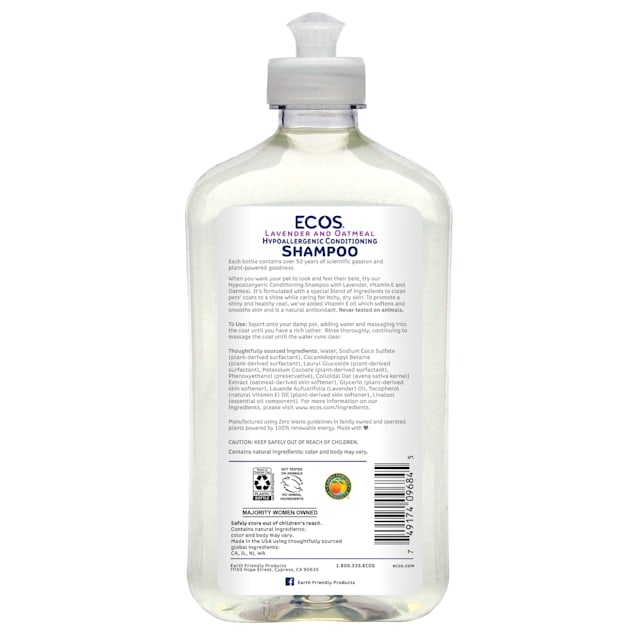 ECOS Pet Hypoallergenic Conditioning Lavender Scent with Oatmeal Shampoo 17 fl. oz