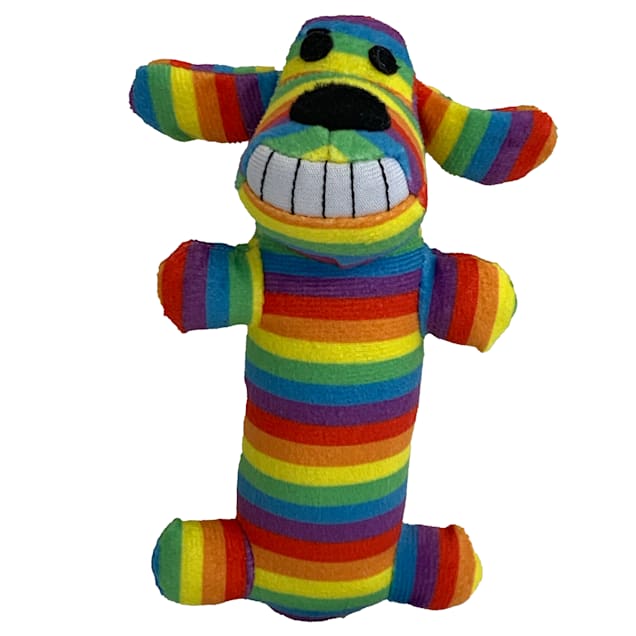 Multipet Loofa Rainbow Cat Toy, Small - Carousel image #1