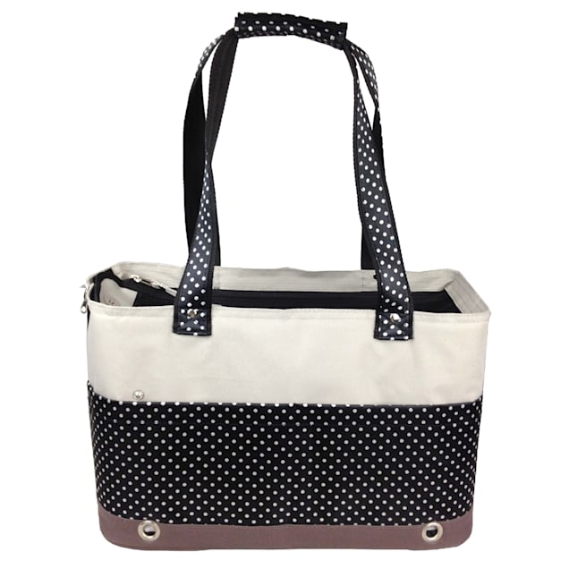 Pet Life Fashion Tote Spotted Pet Carrier, 16.5