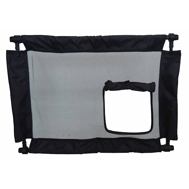 Pet Life Black Porta Gate Travel Collapsible And Adjustable Folding Pet Gate 34 43 L X 1 5 W X 24 H Petco