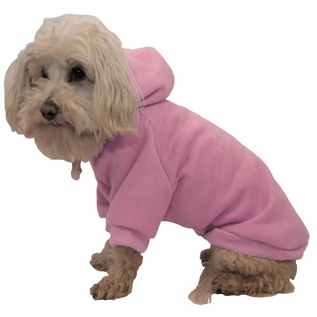 Pet Life Fashion Plush Cotton Hooded Pink Dog Sweater Pet Life Fashion Plush Cotton Hooded Pink Dog Sweater