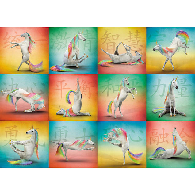 Willow Creek Press Unicorn Yoga 1000-Piece Puzzle - Carousel image #1