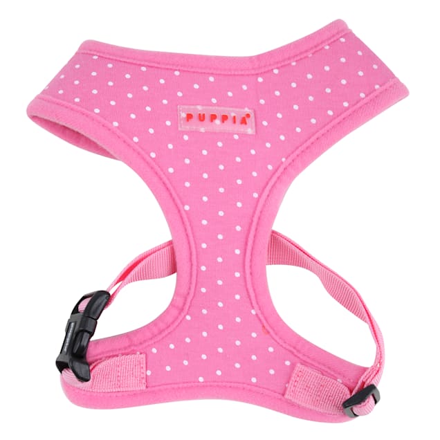 Puppia Pink Dotty Dog Harness, X-Small - Carousel image #1