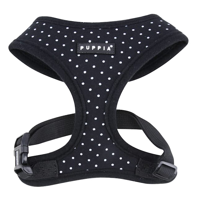 Puppia Black Dotty Dog Harness, X-Small - Carousel image #1