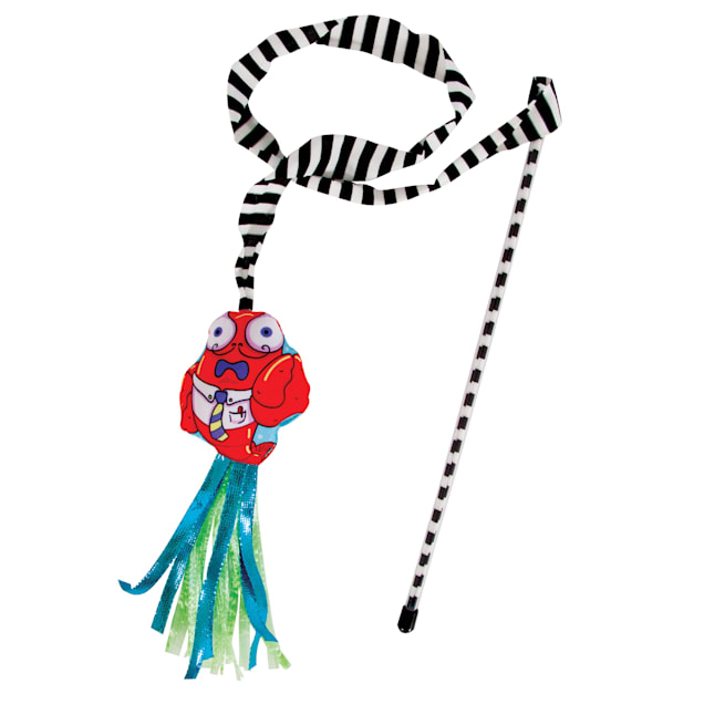 FAT CAT Catfisher Teasers Crawdaddy Wand Toy, Small - Carousel image #1