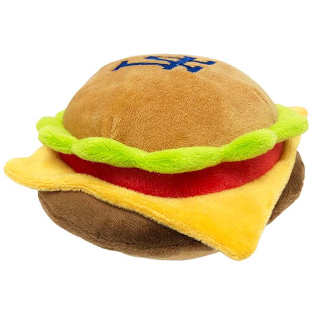 Pets First Los Angeles Dodgers Hamburger Dog Toy Medium Petco
