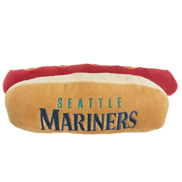 Pets First Seattle Mariners Hot Dog Toy, Medium - Carousel image #1