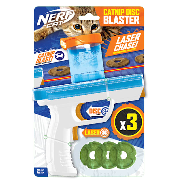 Nerf Chicken Flavored Treat Blaster Dog Toy, Medium