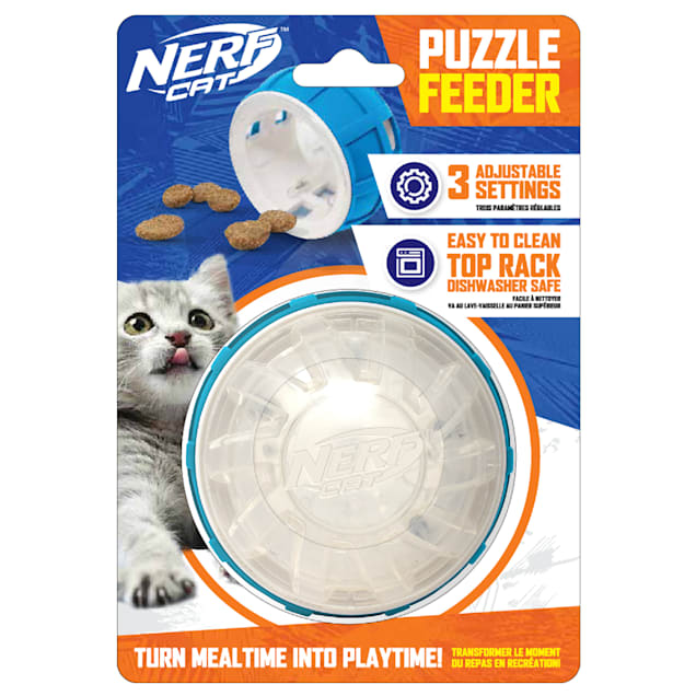 Nerf Dog Puzzle Treat Ball 3.5” Slow Feeder Dog Toy for Small