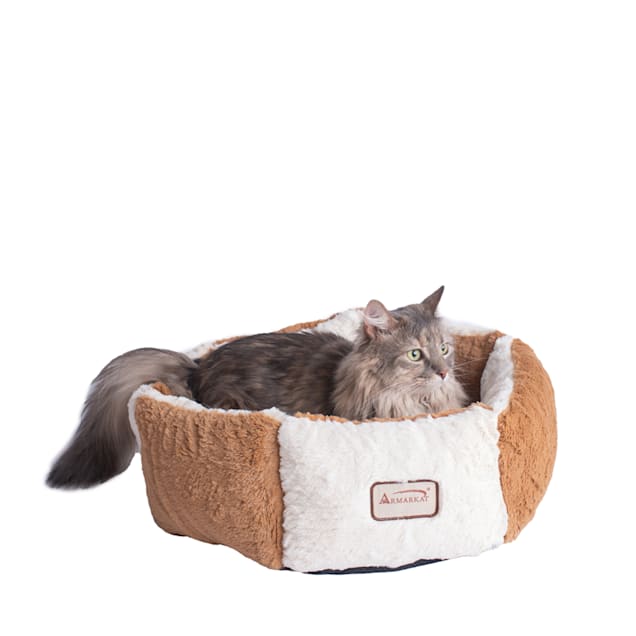 Armarkat Brown/Ivory Pet Bed, 22" L X 6" W X 8" H - Carousel image #1