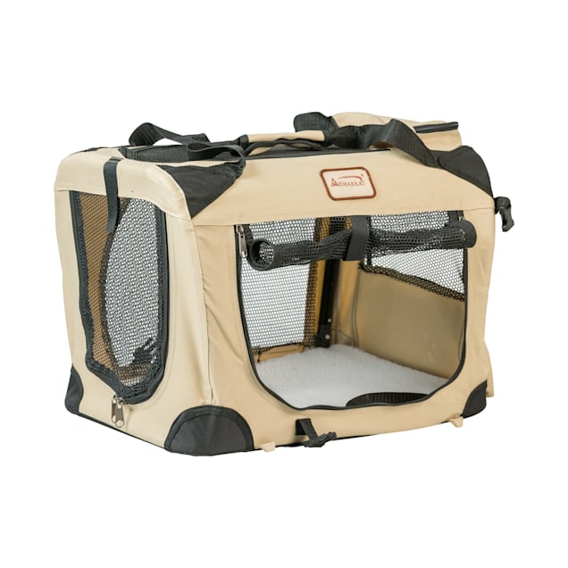 Armarkat Portable Foldable Soft Dog Crate with Fleece Pad