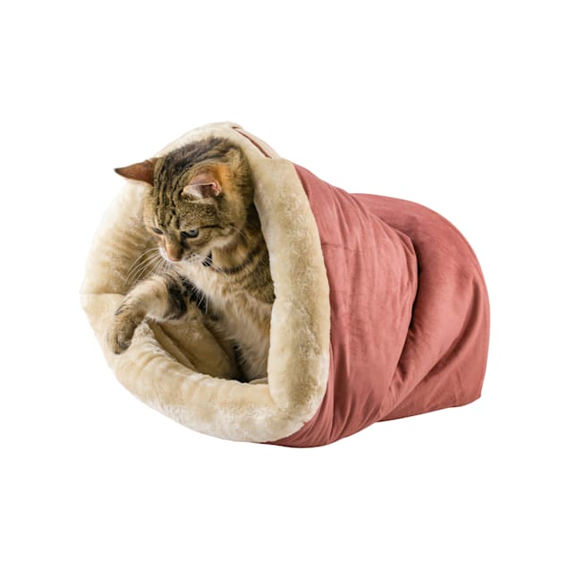 Armarkat Indian Red Sleep Shape Cat Bed, 20" L X14" W X 10" H - Carousel image #1