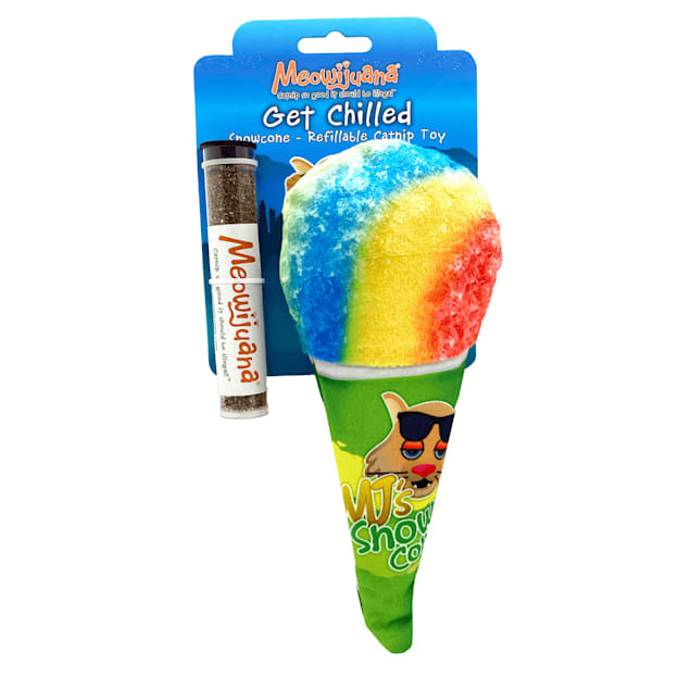 Meowijuana Get Chilled Snow Cone Refillable Cat Toy, Medium - Carousel image #1