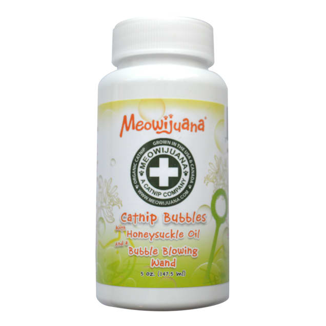 Meowijuana Catnip Bubbles with Honeysuckle Cat Toy Medium Petco