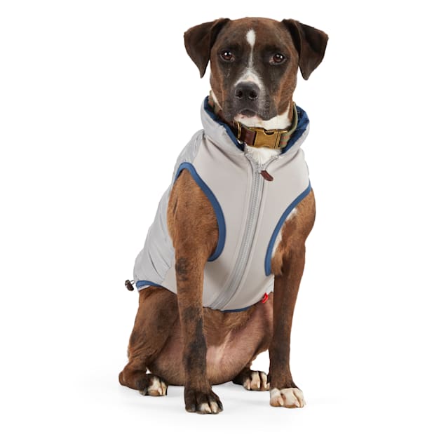 Reddy Grey Dog Puffer Vest, XX-Small - Carousel image #1