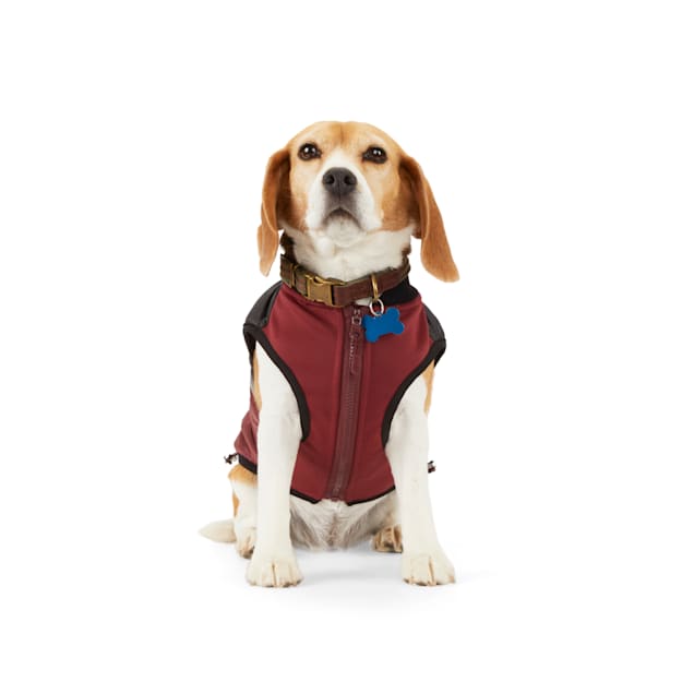 Reddy PrimaLoft Lightweight Insulation Burgundy Dog Puffer Jacket, XX-Small - Carousel image #1