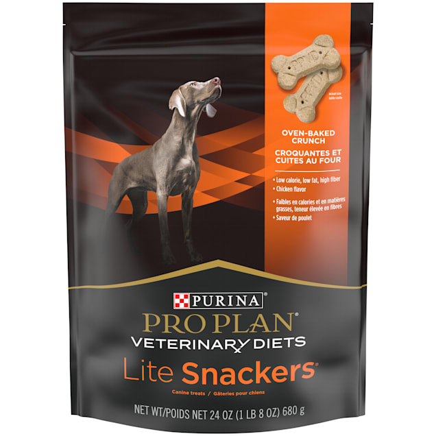 Purina Pro Plan Veterinary Diets Lite Snackers Canine Dog Treats, 24 oz., Case of 12 - Carousel image #1