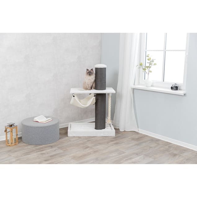 TRIXIE Cream/Gray Bellaire Designer Scratching Post Cat Tower, 47.2" H - Carousel image #1