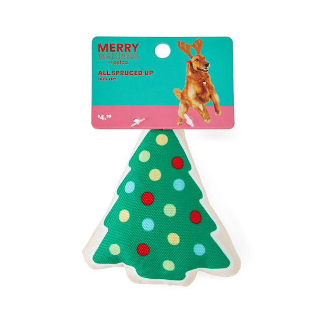 Merry Makings All Spruced Up Christmas Tree Plush Dog Toy, X-Small - Carousel image #1