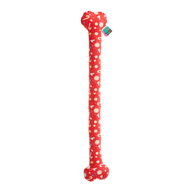 Merry Makings Sweet Tidings Plush Bone Dog Toy, XX-Large - Carousel image #1