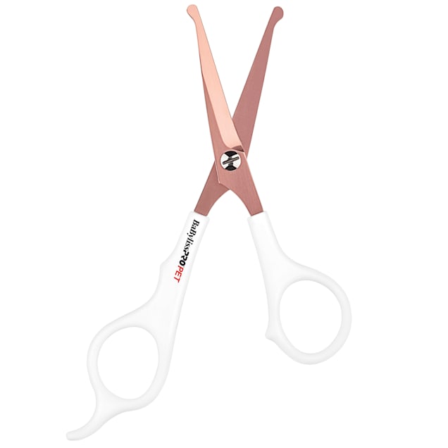 BaByliss PRO PET Rose Gold Titanium Rounded Tip Shears for Dogs