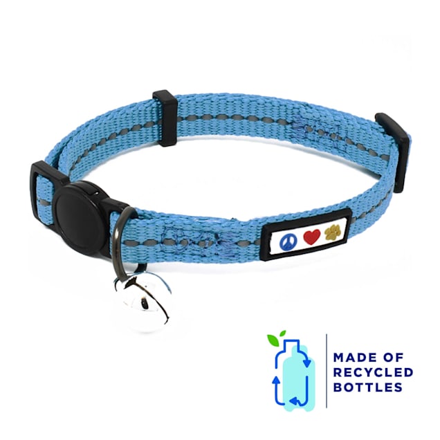 Pawtitas Teal Reflective Cat Collar, X-Small - Carousel image #1