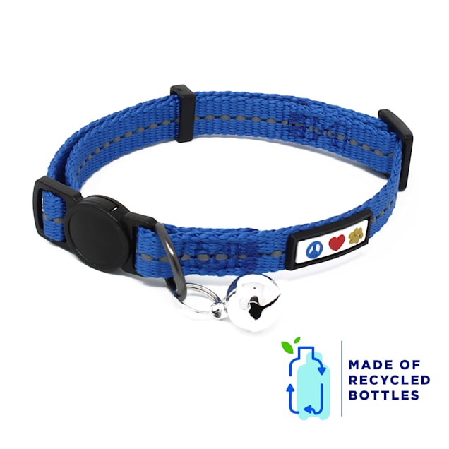 Pawtitas Blue Reflective Cat Collar, X-Small - Carousel image #1