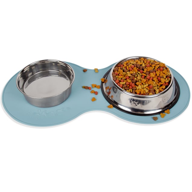 Cat Food Mat, Silicone Waterproof Dog Food Mat, Non-skid Spill Proof Pet Feeding  Mat For Food And Water, Easy To Clean