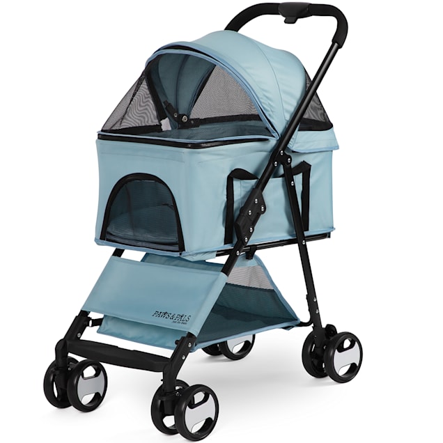 Paws Pals Blue 2 in 1 Pet Stroller Carrier Petco