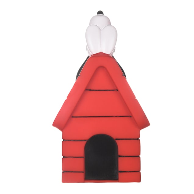 Fetch for Pets Peanuts Charlie Brown Snoopy on Dog House Vinyl Squeaker Dog Toy, Small - Carousel image #1