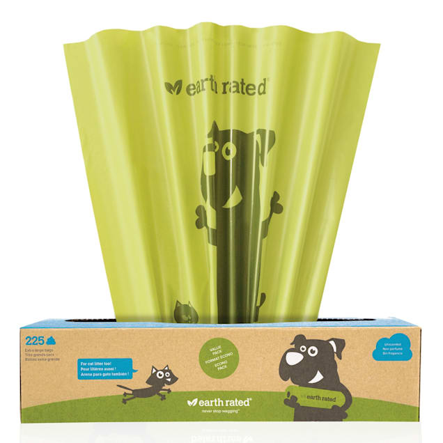 Earth Rated XL Dog Poop Bags Pantry Pack Unscented Bags, 225 Count - Carousel image #1