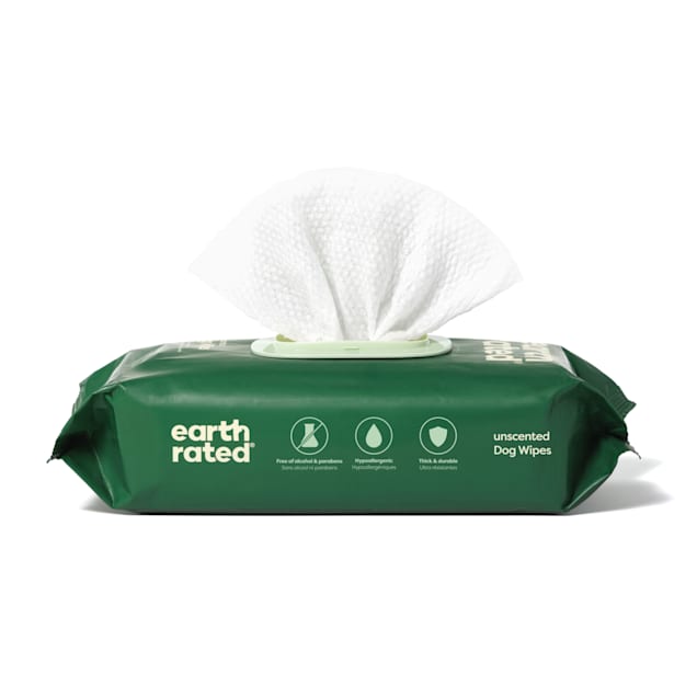 Earth Rated Plant Based Unscented Dog Wipes, Count of 400