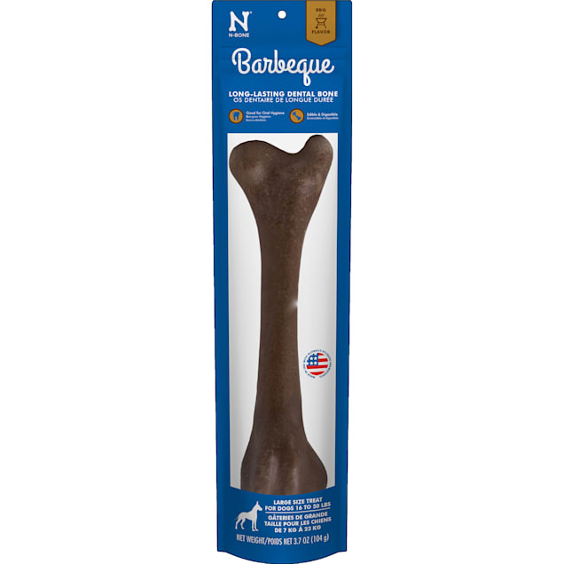 N-Bone Barbeque Flavor Large Dental Bone for Dogs, 3.7 oz. - Carousel image #1