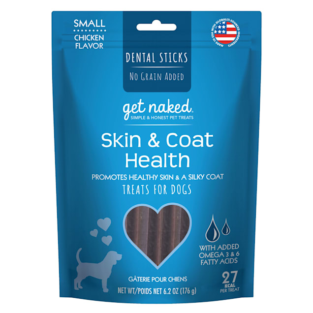Get Naked Skin & Coat Health Chicken Flavor Small Dog Treats, 6.2 oz. - Carousel image #1