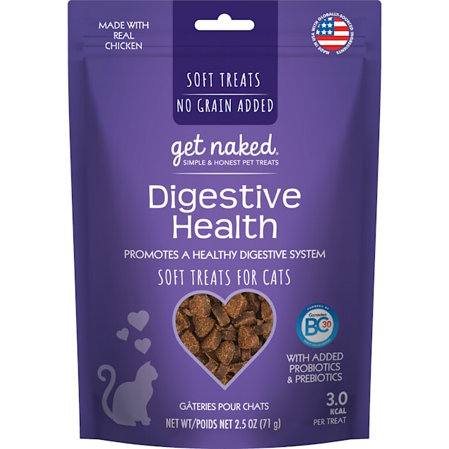 Get Naked Digestive Health Chicken Flavor Soft Cat Treats, 2.5 oz. - Carousel image #1