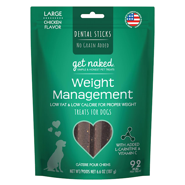 Get Naked Weight Management Chicken Flavor Large Dog Treats, 6.6 oz. - Carousel image #1