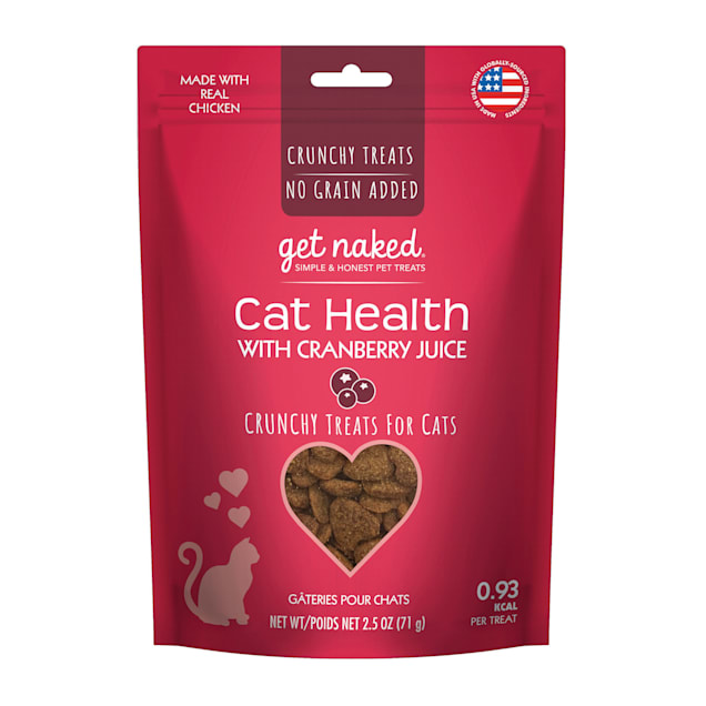 Get Naked Cat Health with Cranberry Juice Crunchy Chicken Flavor Treats, 2.5 oz. - Carousel image #1