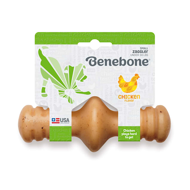 Benebone Zaggler Chicken Dog Chew Toy, Small - Carousel image #1