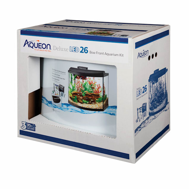 Aqueon Bow Front LED Aquarium Kit, 26 Gallon - Carousel image #1