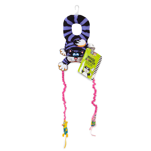 FAT CAT Mouse Bouncer Door Knob Hanger Toy, Large - Carousel image #1